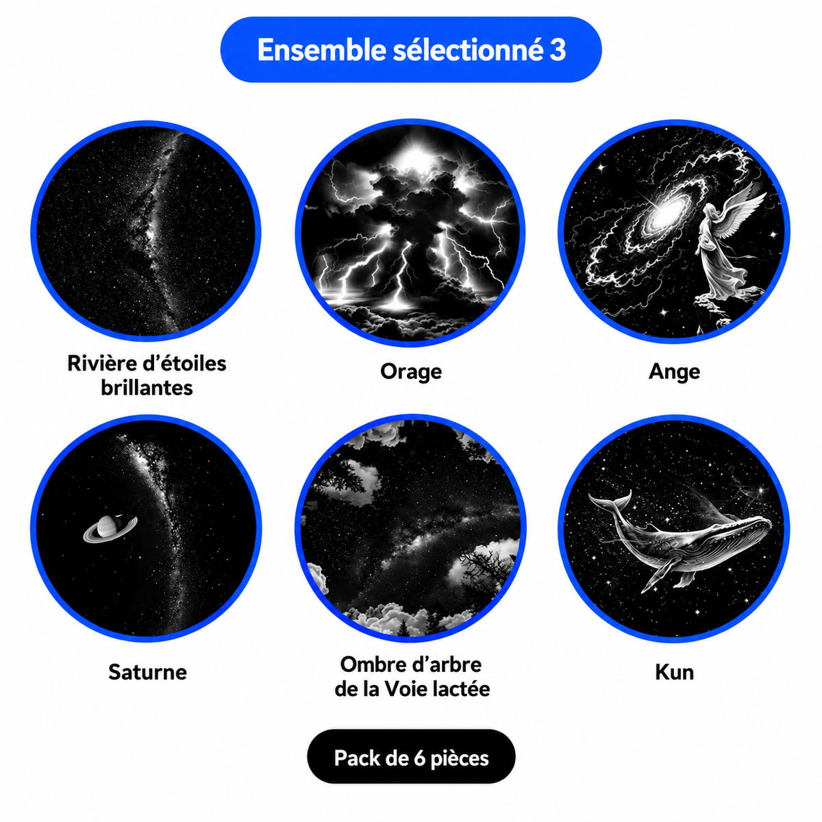 Veilleuse Projecteur Ciel Étoilé USB - Homyset