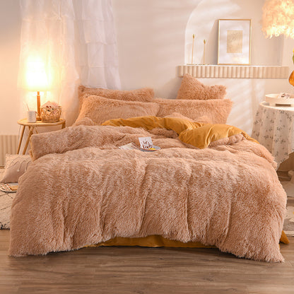 Housse de couette peluche moelleuse Homyset – toucher velours