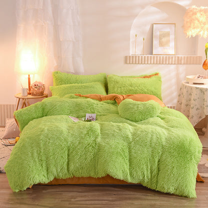 Housse de couette peluche moelleuse Homyset – coloris disponibles
