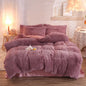Housse de couette peluche moelleuse Homyset – détail de la texture douce